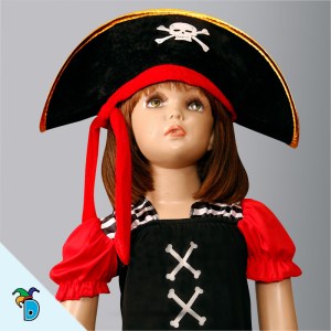 Disfraz Pirata Niña Calavera